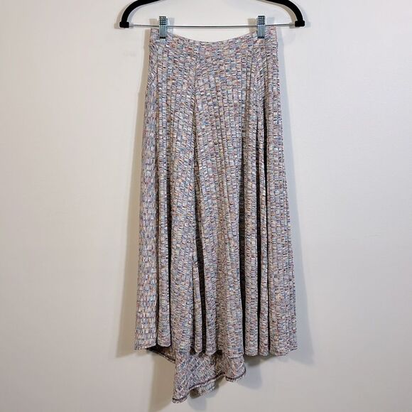 Vanessa Virginia Anthropologie NWT Asymmetric Midi Lined Spring Skirt Women XS - Picture 3 of 9
